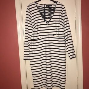 Eloquii striped sexy dress